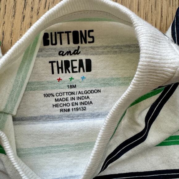 18M Toddler Boys 3PC Set: 2 Tees and 1 Jogger By Buttons & Tread - NWT - Picture 8 of 12